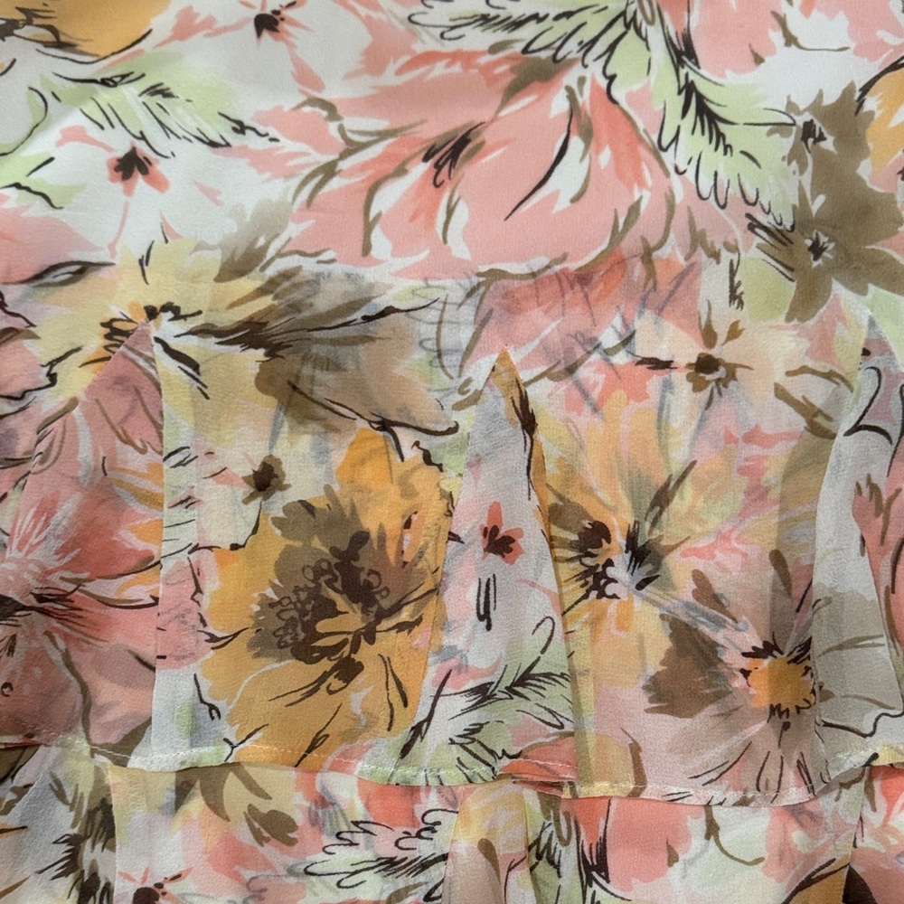 Floral Ruffle Skirt - Multicolor - Picture 4 of 4